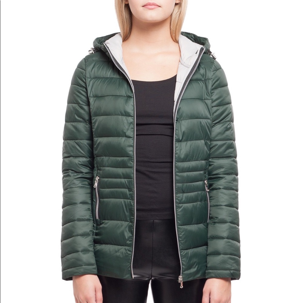 Forest Green Point Zero Winter Zip Up Jacket